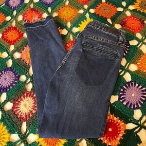 Elan Darkwash Distressed‎ Hem Jeans Size Medium